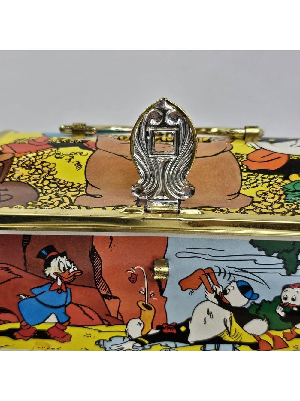 Disney Scholtens Candy Tin Coin Bank Toffee Box (No Candy) Donald Duck Germany - Picture 9 of 14